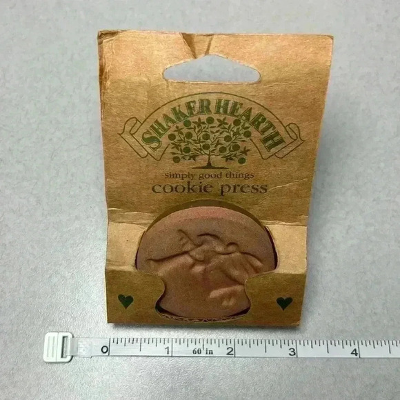 Vintage Cookie Press Shaker Hearth Baking  Christmas Angel Eat Cook Winter Angel - Picture 3 of 5